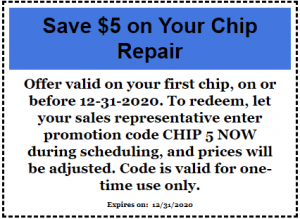 $5 cashback on chip repairs